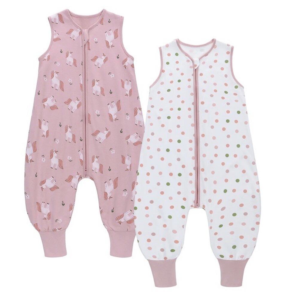 Girl Toddler Sleep Sack with Feet Baby Wearable Blankets with Legs Sleeve YY